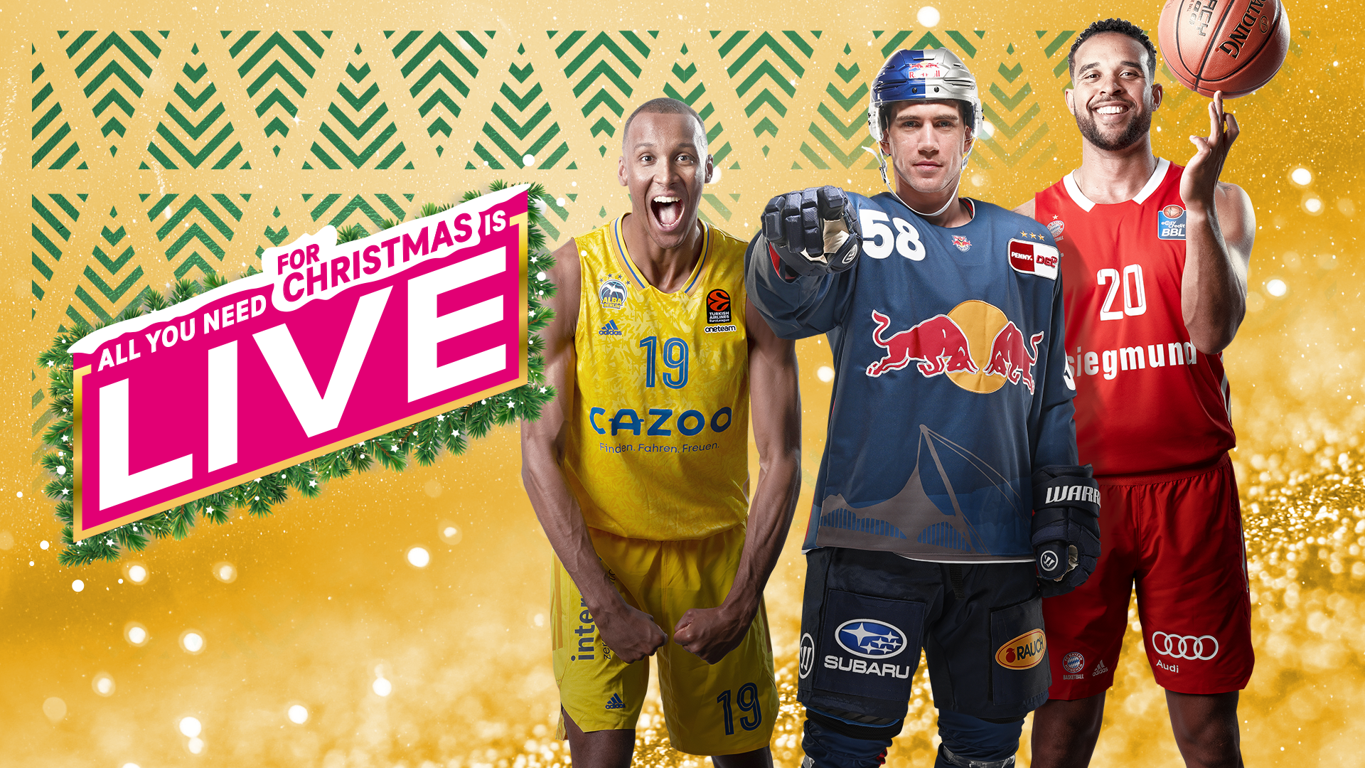 All you need for Christmas is LIVE“ Gewinnt eines von 5 MagentaSport-Jahresabos!